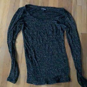 Lightweight black sheer shirt